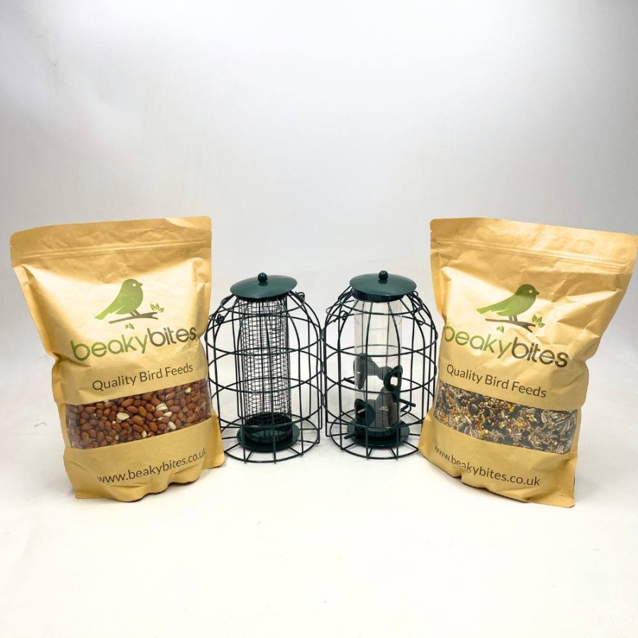 Squirrel Proof Feeder and Feed Bundle